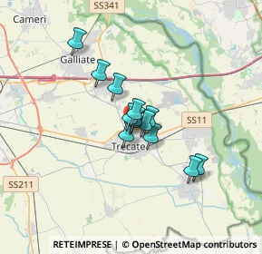 Mappa Via Pergate, 28069 Trecate NO, Italia (2.03923)