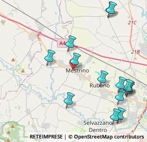 Mappa Via Toscanini, 35035 Mestrino PD, Italia (4.98429)