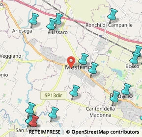 Mappa Via Toscanini, 35035 Mestrino PD, Italia (3.188)