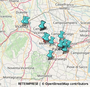 Mappa Via Toscanini, 35035 Mestrino PD, Italia (10.68056)