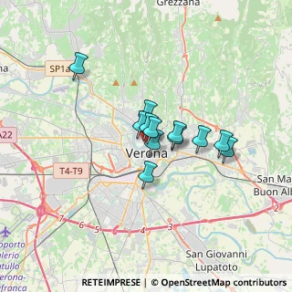 Mappa Vicolo Riva S. Lorenzo, 37121 Verona VR, Italia (2.17333)