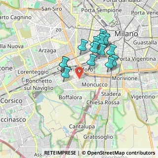 Mappa Via Attilio e Teresa Cassoni, 20143 Milano MI, Italia (1.538)