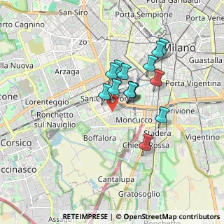 Mappa Via Attilio e Teresa Cassoni, 20143 Milano MI, Italia (1.34143)
