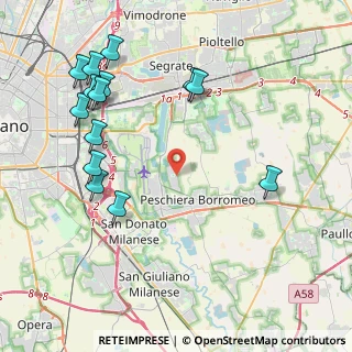 Mappa Via Toscanini, 20068 Peschiera Borromeo MI, Italia (4.88143)