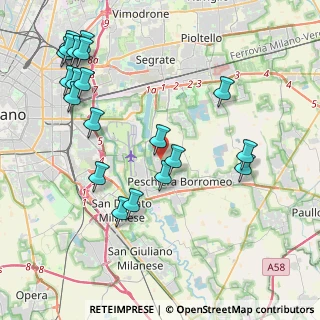 Mappa Via Toscanini, 20068 Peschiera Borromeo MI, Italia (4.852)