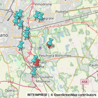 Mappa Via Toscanini, 20068 Peschiera Borromeo MI, Italia (5.21077)