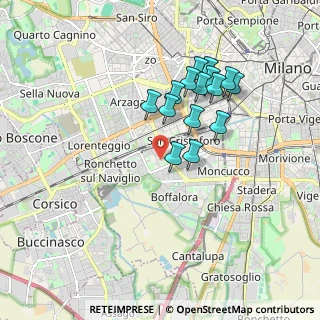 Mappa Via S. Giuseppe Cottolengo, 20143 Milano MI, Italia (1.58667)