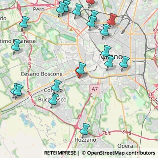 Mappa Via S. Giuseppe Cottolengo, 20143 Milano MI, Italia (5.6905)