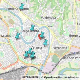 Mappa Vicolo Balena, 37121 Verona VR, Italia (1.03636)