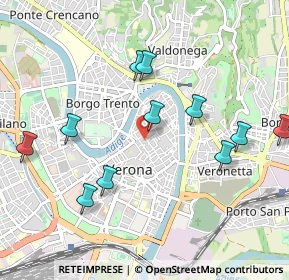 Mappa Vicolo Balena, 37121 Verona VR, Italia (1.04091)