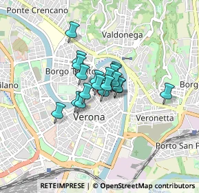 Mappa Vicolo Balena, 37121 Verona VR, Italia (0.4525)