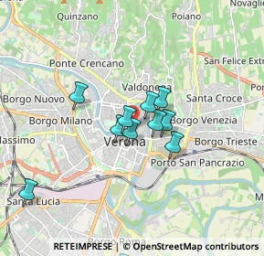 Mappa Vicolo Balena, 37121 Verona VR, Italia (1.47182)