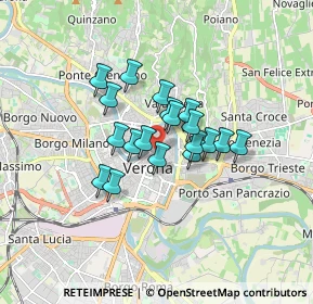 Mappa Vicolo Balena, 37121 Verona VR, Italia (1.14421)