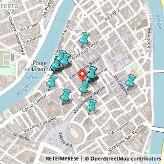 Mappa Via Quattro Spade, 37121 Verona VR, Italia (0.1545)