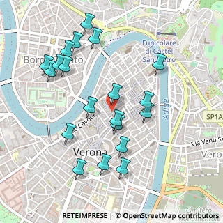 Mappa Vicolo Balena, 37121 Verona VR, Italia (0.517)