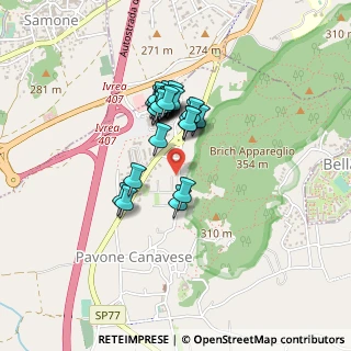 Mappa Via Trento, 10018 Pavone Canavese TO, Italia (0.31923)