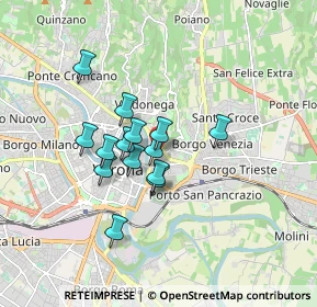 Mappa Via Giosuè Carducci, 37129 Verona VR, Italia (1.27929)