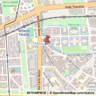 Mappa Via dei Fontanili,  3, 20141 Milano, Milano (Lombardia)