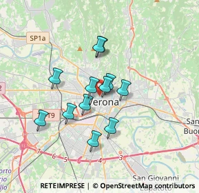 Mappa Lungadige Campagnola, 37121 Verona VR, Italia (2.6575)