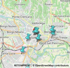 Mappa Via Pellicciai, 37121 Verona VR, Italia (1.66091)