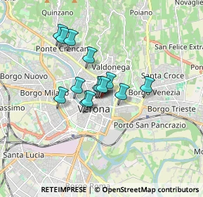 Mappa Via S. Rocchetto, 37121 Verona VR, Italia (1.145)