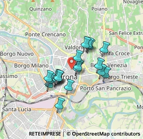Mappa Via 37121, 37121 Verona VR, Italia (1.3195)