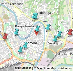 Mappa Via S. Rocchetto, 37121 Verona VR, Italia (1.03727)