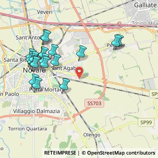 Mappa Via Beato Pacifico da Cerano, 28100 Novara NO, Italia (2.2975)