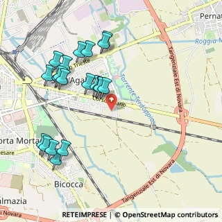 Mappa Via Beato Pacifico da Cerano, 28100 Novara NO, Italia (1.0755)