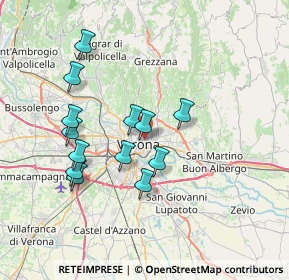 Mappa Lungadige Bartolomeo Rubele, 37121 Verona VR, Italia (6.61308)
