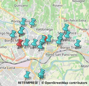 Mappa Lungadige Bartolomeo Rubele, 37121 Verona VR, Italia (1.993)