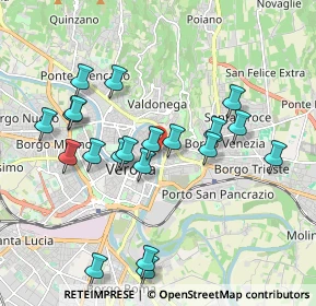 Mappa Lungadige Bartolomeo Rubele, 37121 Verona VR, Italia (1.9255)