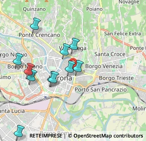 Mappa Lungadige Bartolomeo Rubele, 37121 Verona VR, Italia (2.13)