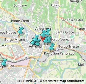 Mappa Lungadige Bartolomeo Rubele, 37121 Verona VR, Italia (1.50727)
