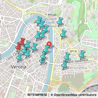 Mappa Lungadige Bartolomeo Rubele, 37121 Verona VR, Italia (0.476)