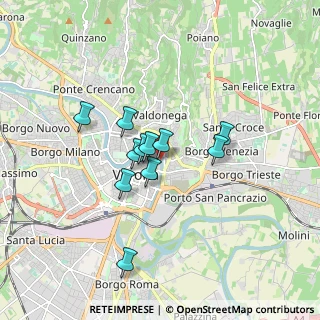 Mappa Lungadige Bartolomeo Rubele, 37121 Verona VR, Italia (1.28455)