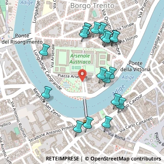 Mappa Piazza Arsenale, 37121 Verona VR, Italia (0.2735)