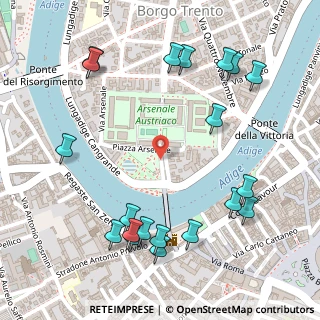 Mappa Piazza Arsenale, 37121 Verona VR, Italia (0.323)