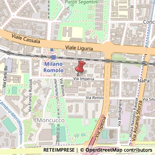 Mappa Via Imperia, 28, 20142 Milano, Milano (Lombardia)