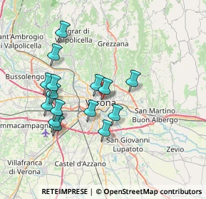 Mappa Via Scudo di Francia, 37121 Verona VR, Italia (6.78467)