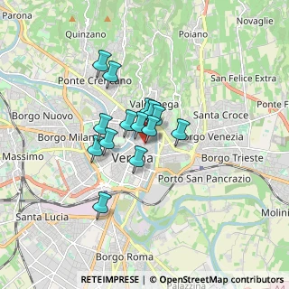 Mappa Via Scudo di Francia, 37121 Verona VR, Italia (1.11429)