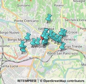 Mappa Via Scudo di Francia, 37121 Verona VR, Italia (1.037)