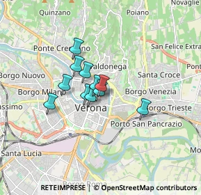 Mappa Via Scudo di Francia, 37121 Verona VR, Italia (1.03273)