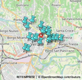 Mappa Via Oro, 37121 Verona VR, Italia (1.14105)