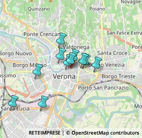 Mappa Via Scudo di Francia, 37121 Verona VR, Italia (1.28091)
