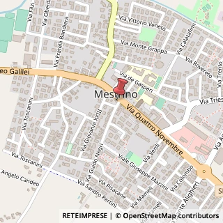 Mappa Via IV Novembre, 47, 35035 Mestrino, Padova (Veneto)