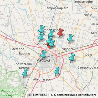 Mappa Via Giuseppe Favaretto, 35133 Padova PD, Italia (5.84818)