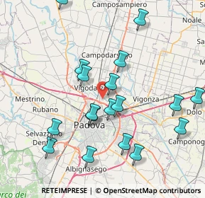 Mappa Via Giuseppe Favaretto, 35133 Padova PD, Italia (8.23556)