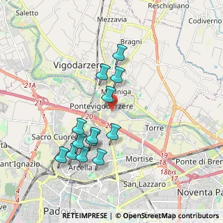 Mappa Via Giuseppe Favaretto, 35133 Padova PD, Italia (1.78231)