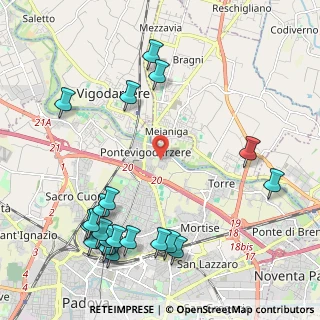 Mappa Via Giuseppe Favaretto, 35133 Padova PD, Italia (2.705)